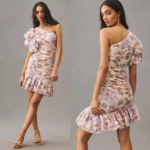 Anthropologie Magali Pascal Desa One-Shoulder Mini Dress Size XL NWT $595 - Picture 12 of 16